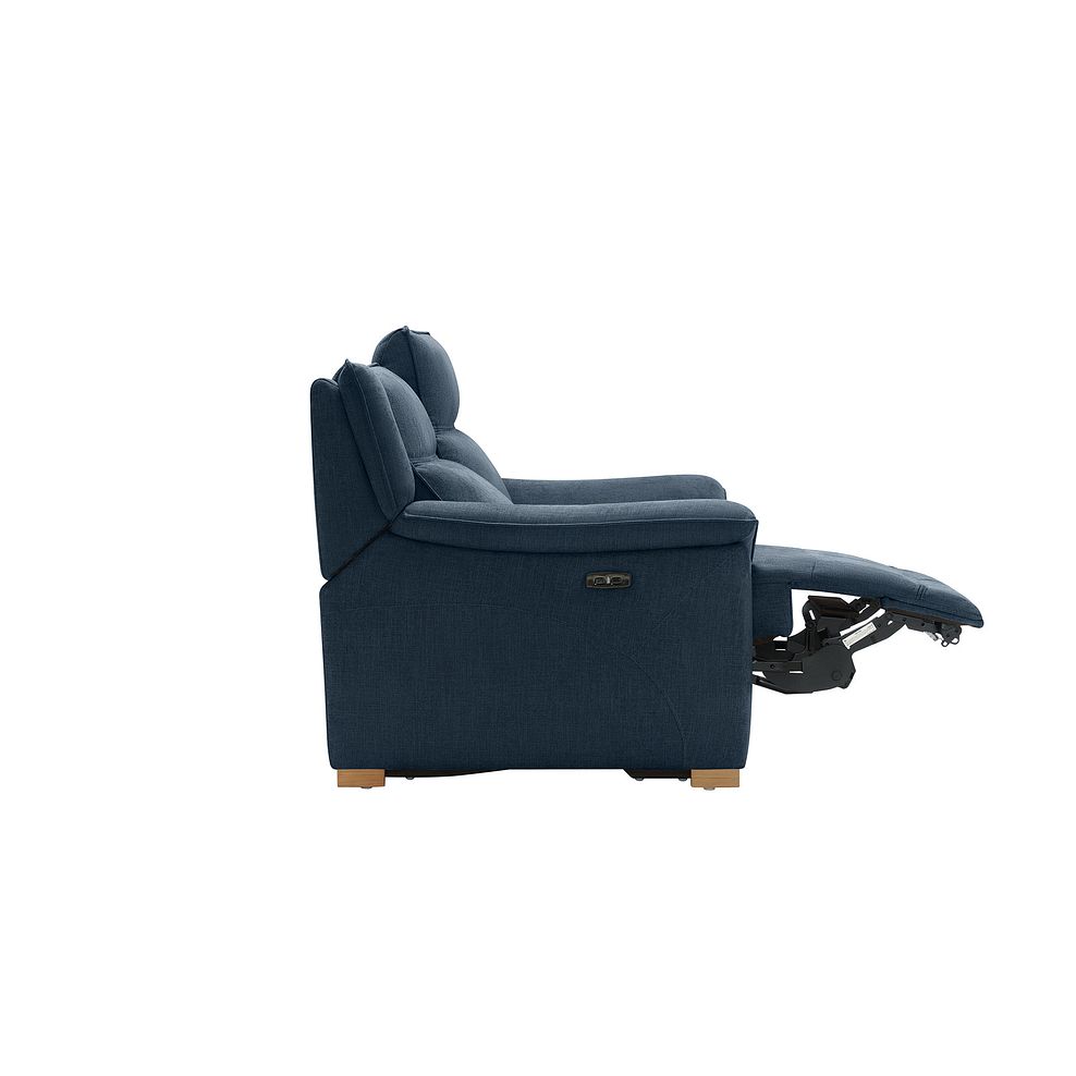 Dune 2 Seater Electric Recliner with Power Headrest Sofa in Amigo Navy Fabric 9