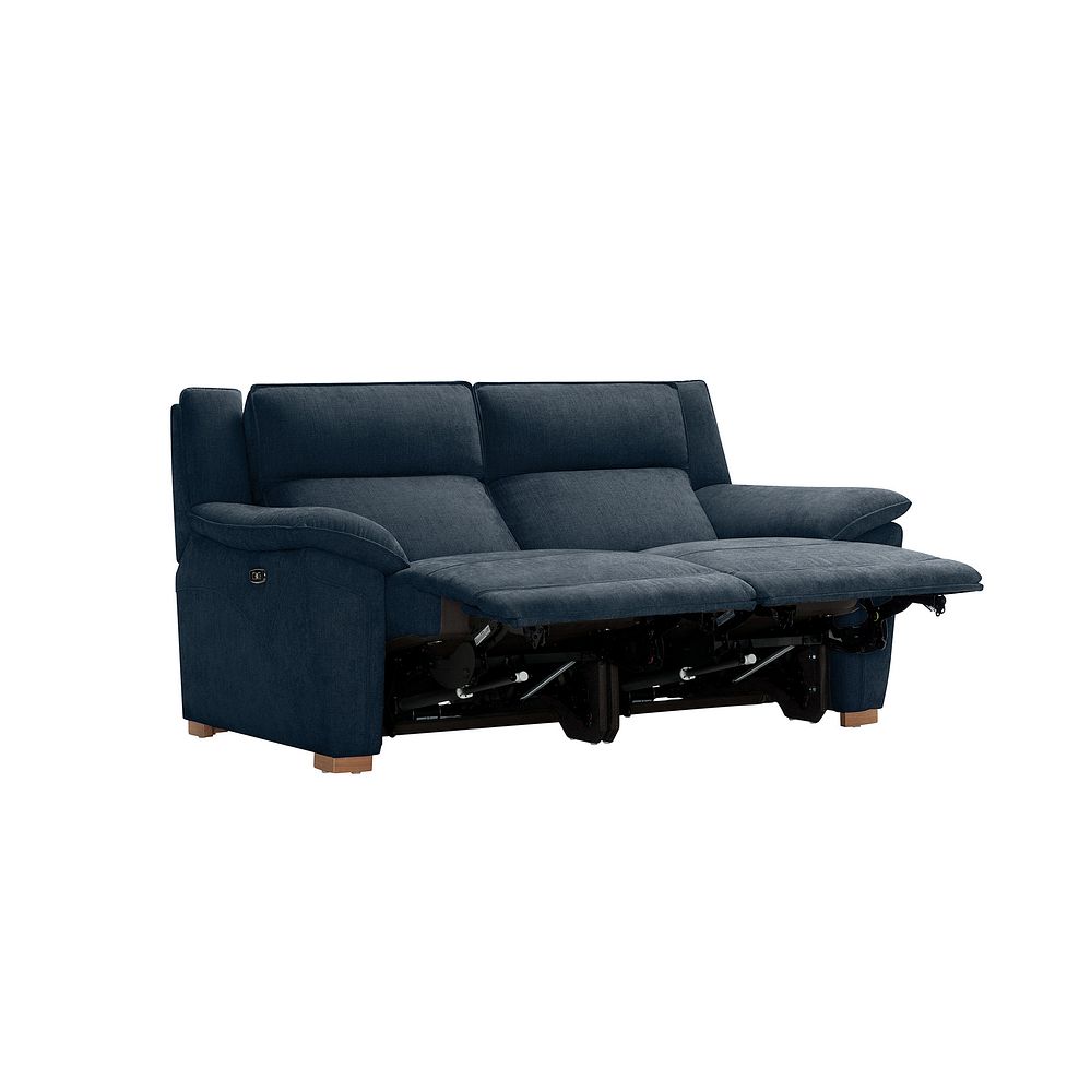 Dune 2 Seater Electric Recliner with Power Headrest Sofa in Amigo Navy Fabric 6