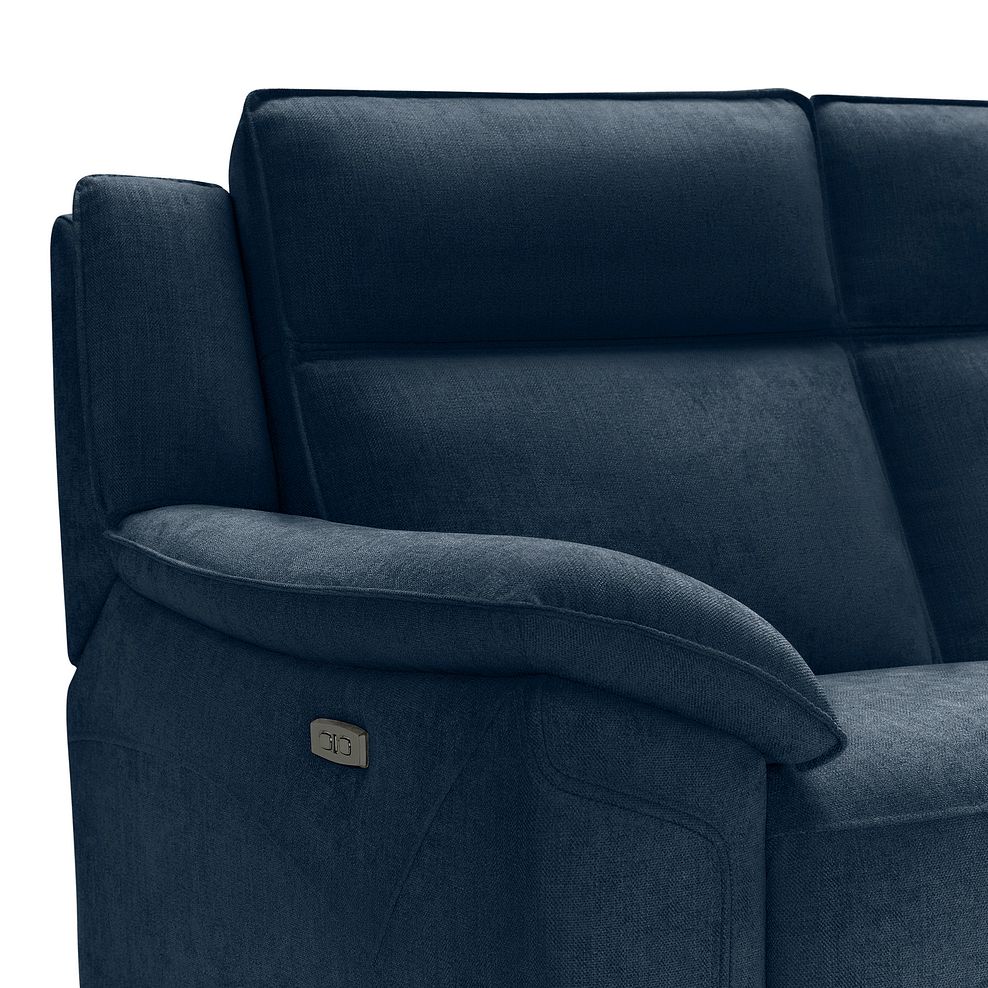 Dune 2 Seater Electric Recliner with Power Headrest Sofa in Amigo Navy Fabric 11