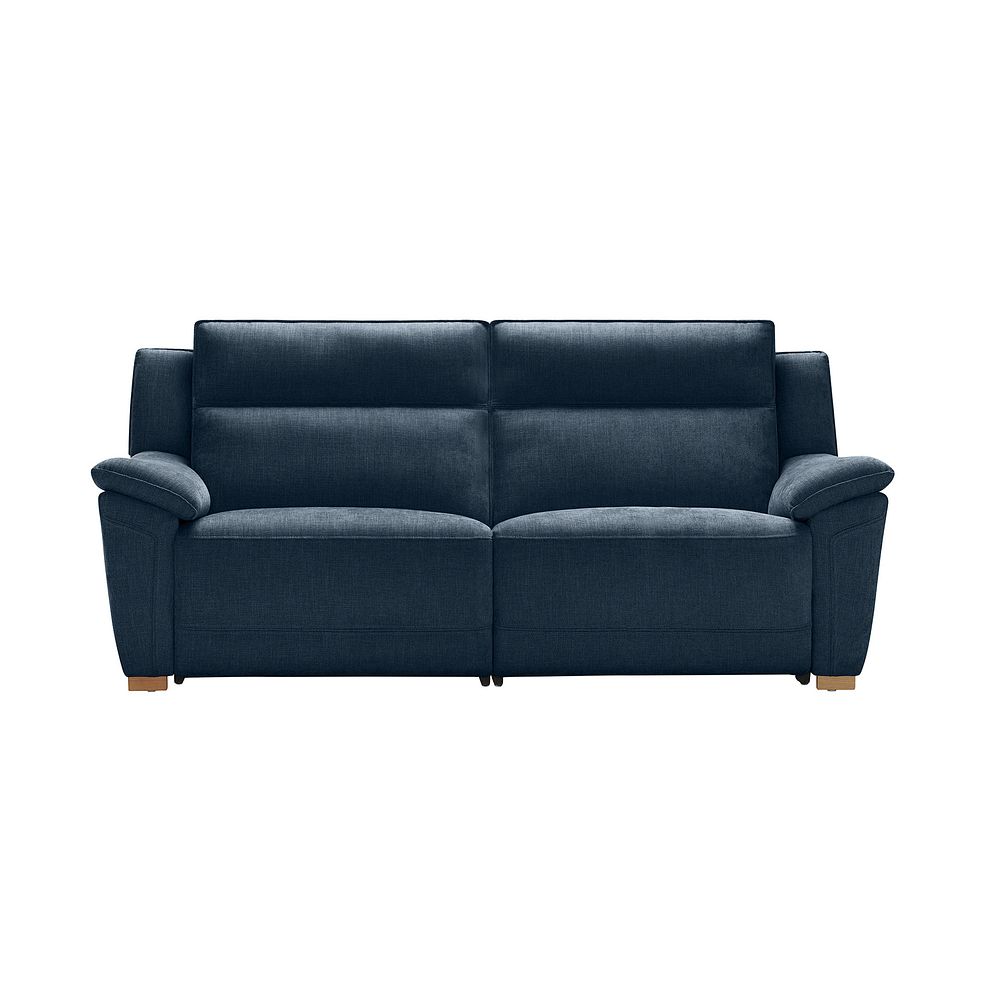 Dune 3 Seater Electric Recliner with Power Headrest Sofa in Amigo Navy Fabric Thumbnail 2