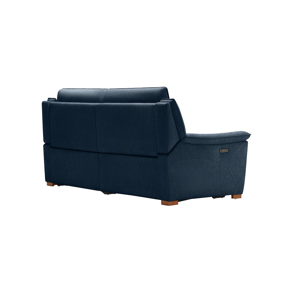 Dune 3 Seater Electric Recliner with Power Headrest Sofa in Amigo Navy Fabric 7