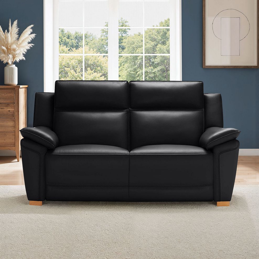 Dune 2 Seater Sofa in Midnight Leather 1