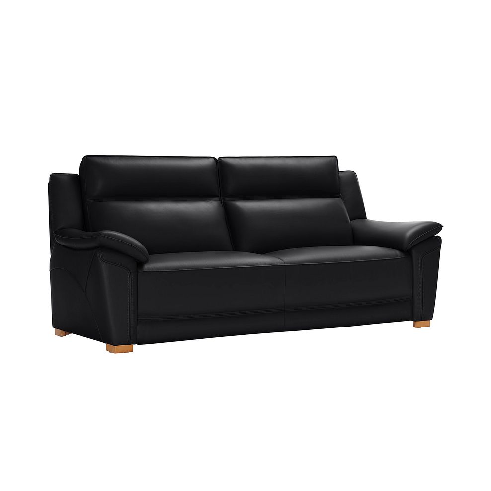 Dune 3 Seater Sofa in Midnight Leather 1