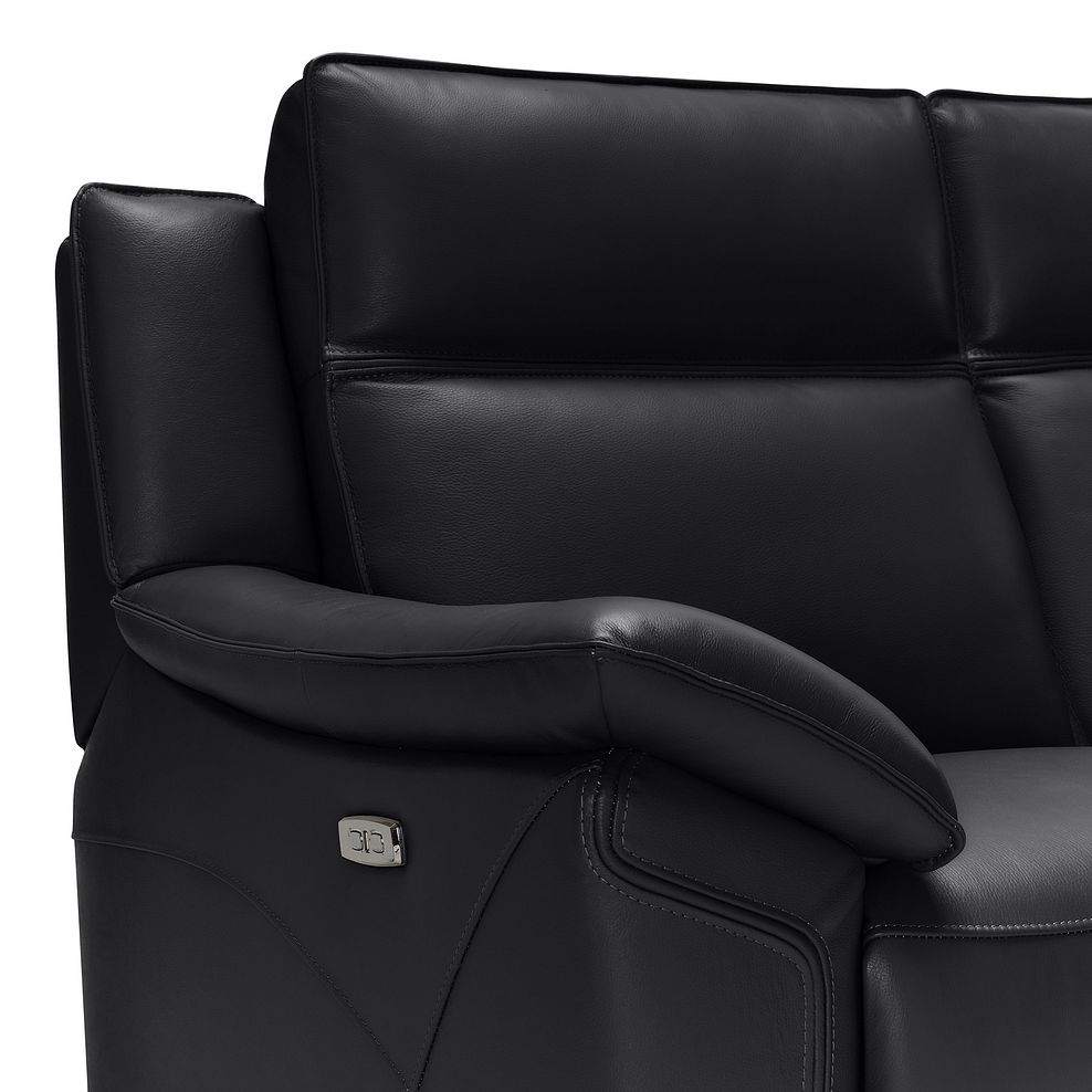 Dune 2 Seater Electric Recliner Sofa in Midnight Leather 12