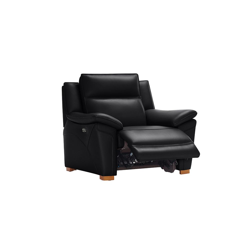 Dune Electric Recliner Armchair in Midnight Leather Thumbnail 4