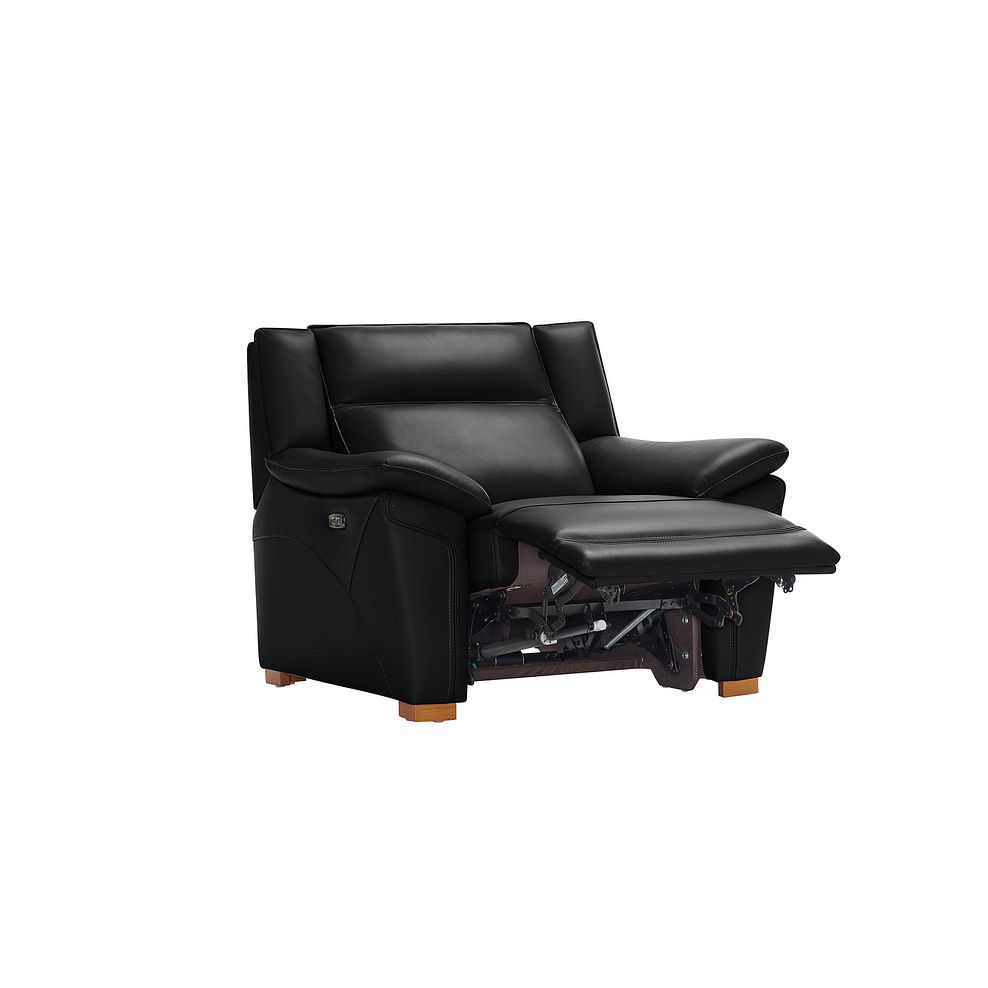 Dune Electric Recliner Armchair in Midnight Leather Thumbnail 5