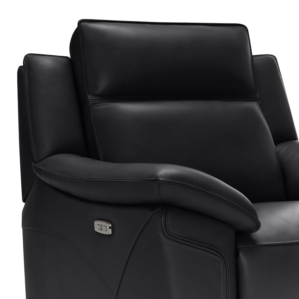 Dune Electric Recliner Armchair in Midnight Leather 12