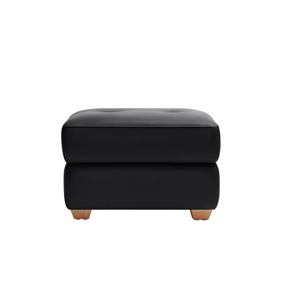 Dune Storage Footstool in Midnight Leather 2