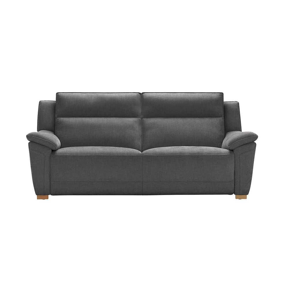 Dune 3 Seater Sofa in Sense Dark Grey Fabric 2