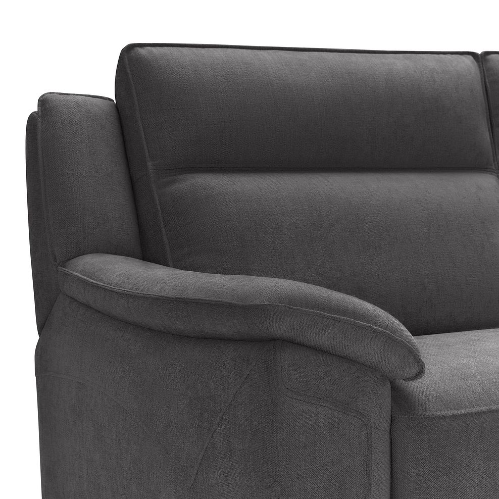 Dune 3 Seater Sofa in Sense Dark Grey Fabric 7