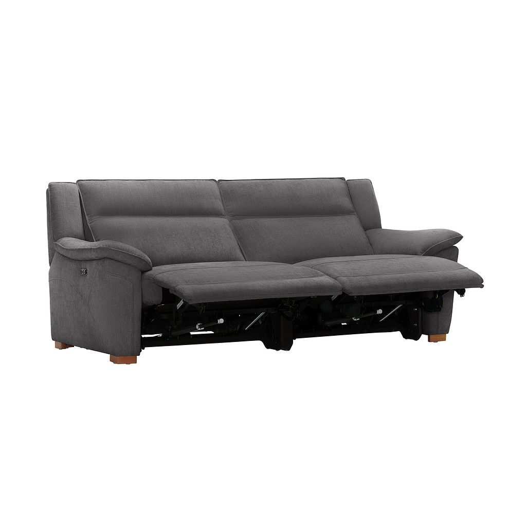 Dune 3 Seater Electric Recliner Sofa in Sense Dark Grey Fabric 5