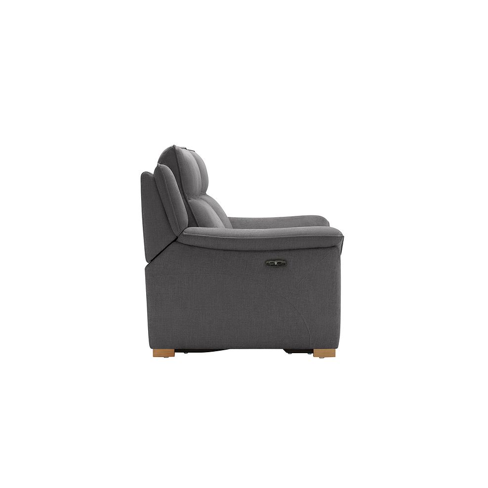 Dune 3 Seater Electric Recliner Sofa in Sense Dark Grey Fabric 7