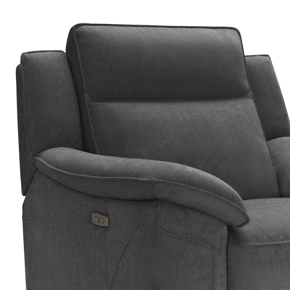 Dune Electric Recliner Armchair in Sense Dark Grey Fabric 12