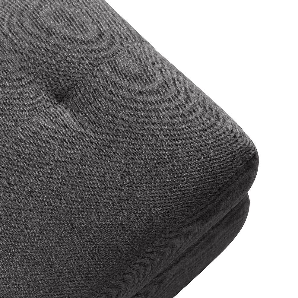 Dune Storage Footstool in Sense Dark Grey Fabric 6