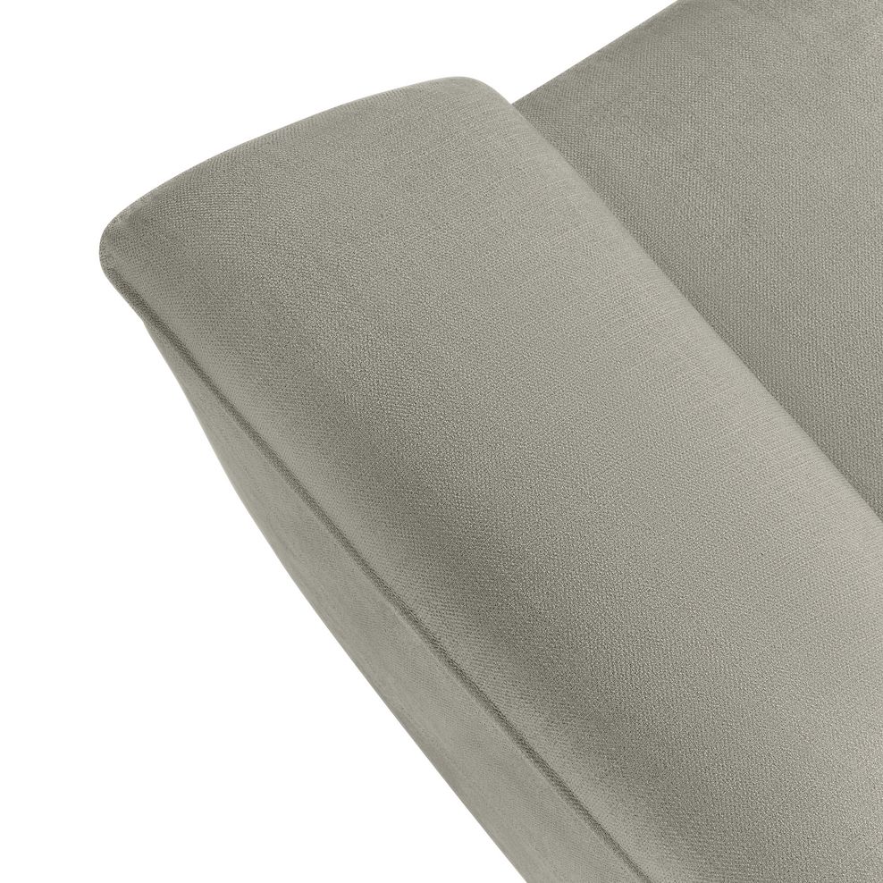 Dune 3 Seater Sofa in Sense Light Grey Fabric 10
