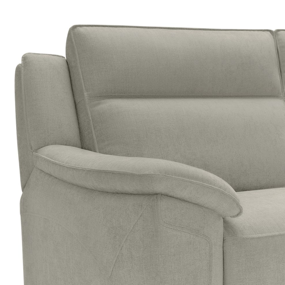 Dune 3 Seater Sofa in Sense Light Grey Fabric 8