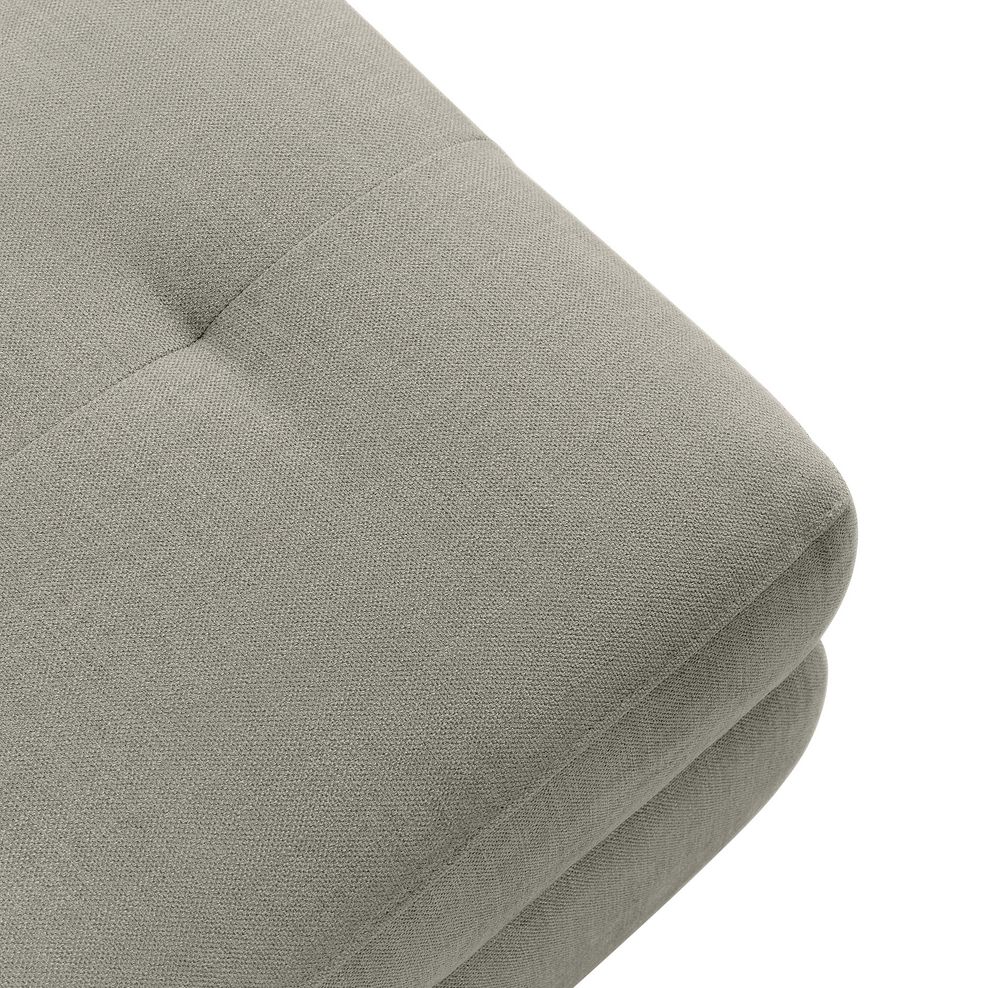 Dune Storage Footstool in Sense Light Grey Fabric 9