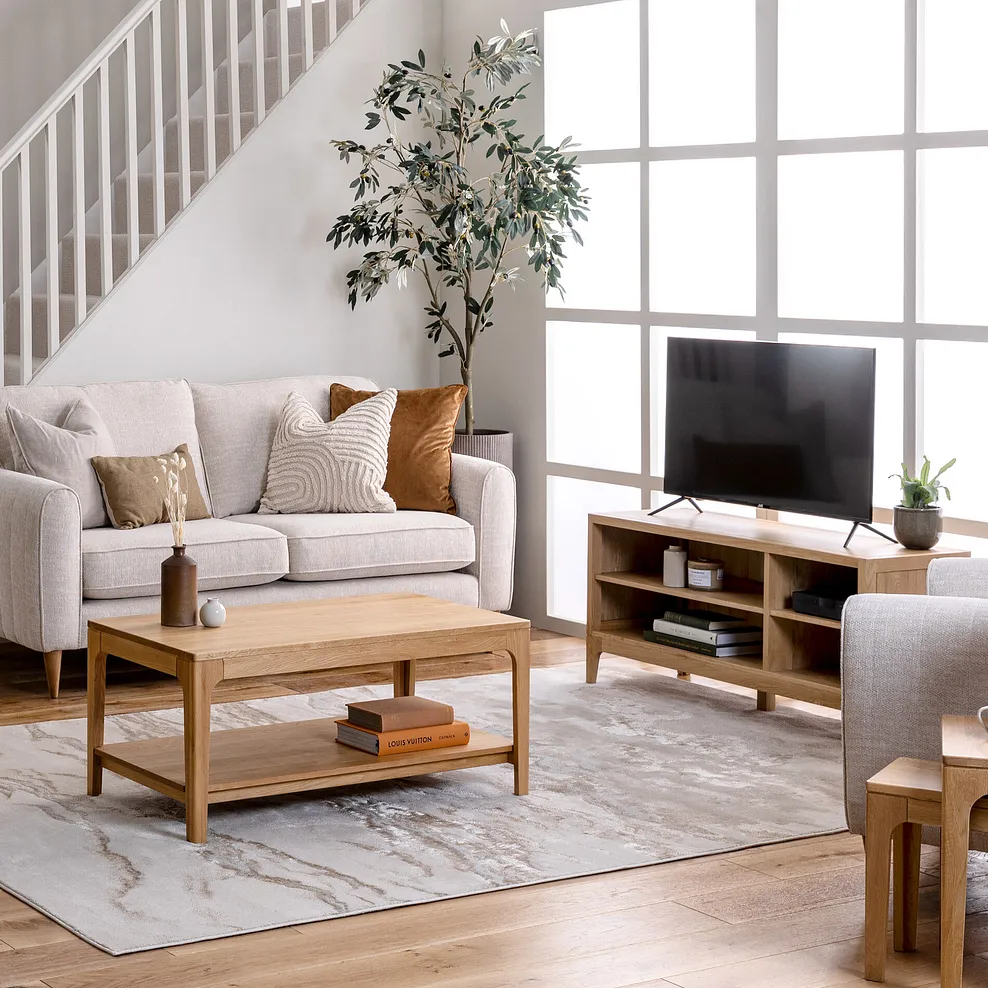 Durham Natural Oak Coffee Table | Oak Furnitureland