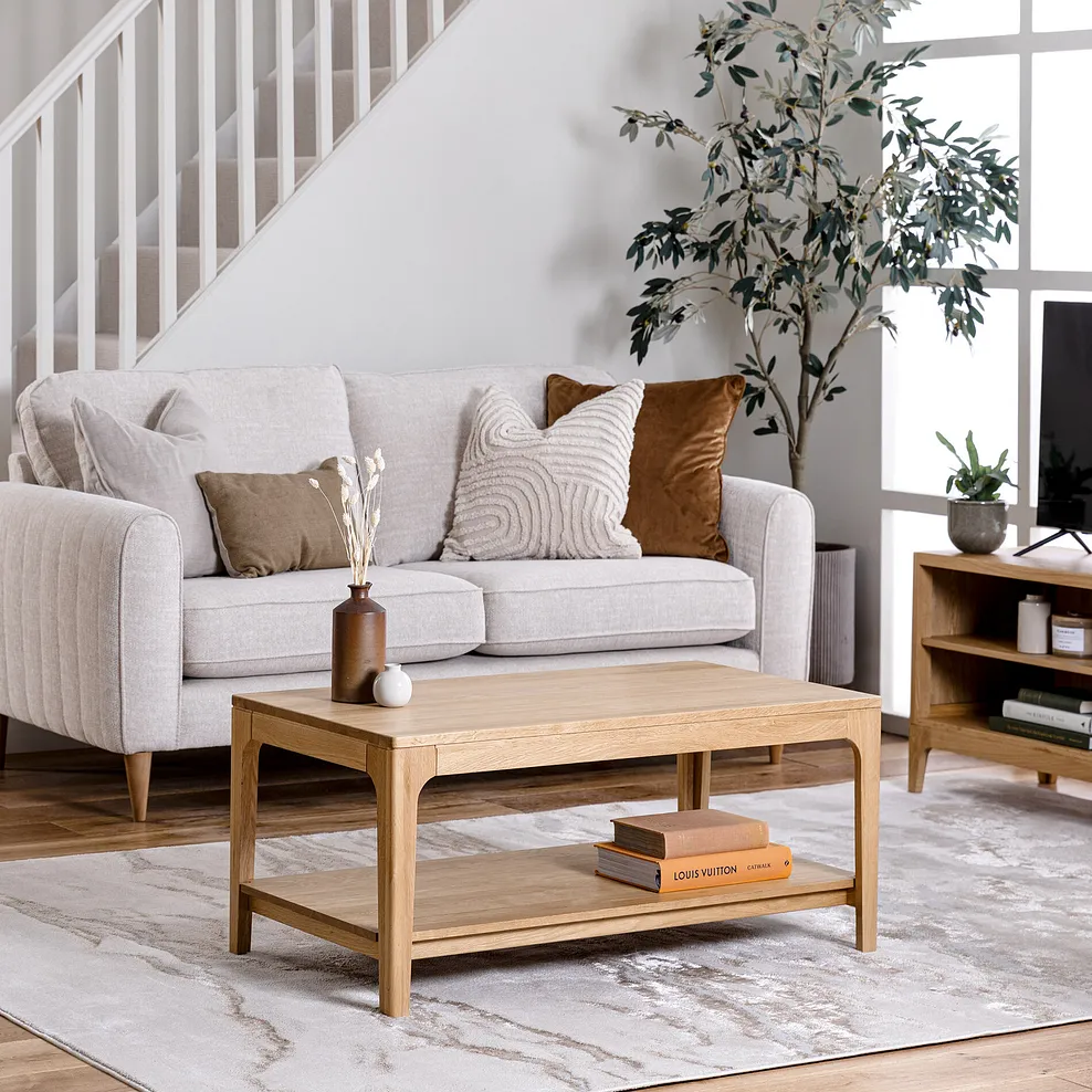 Durham Natural Oak Coffee Table | Oak Furnitureland