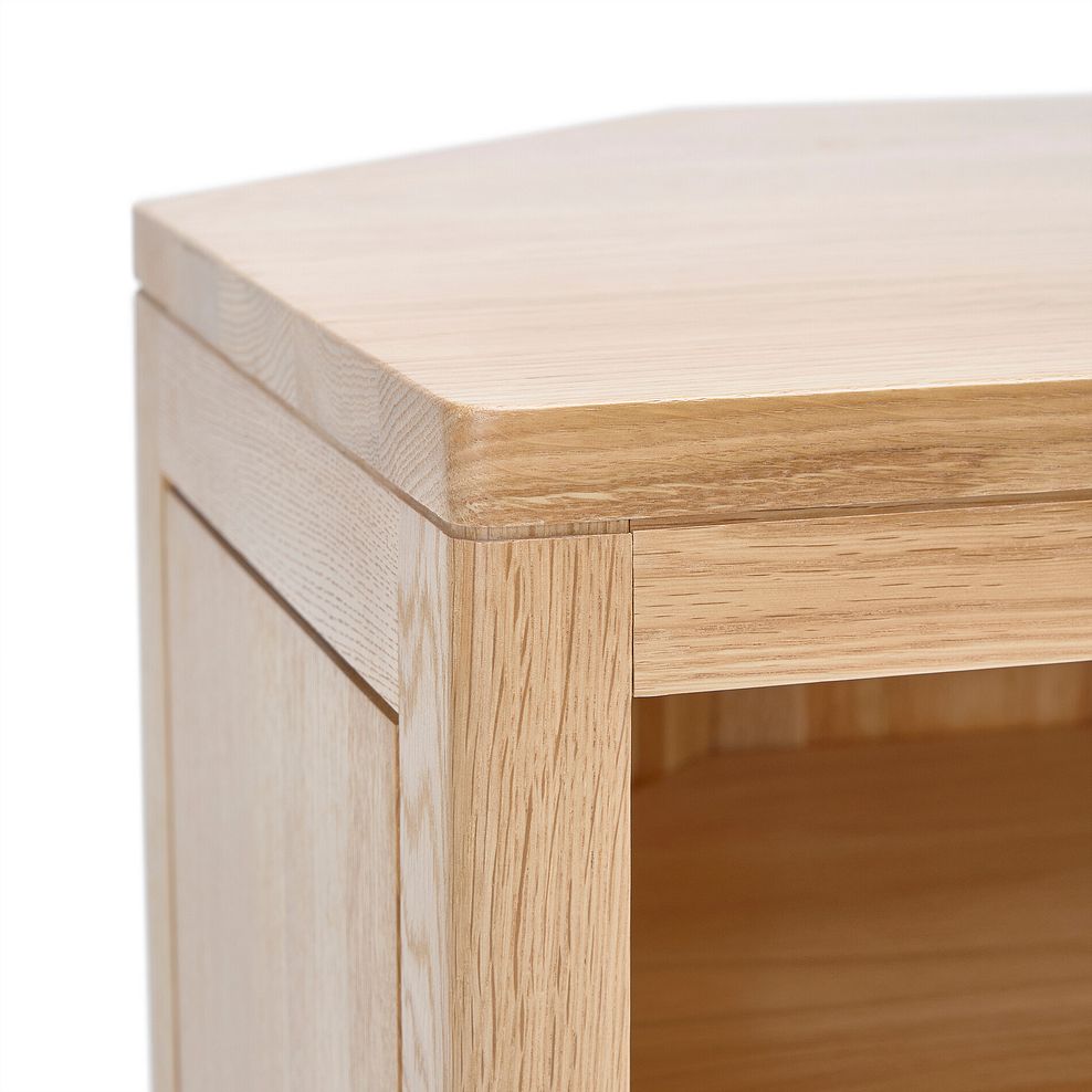Durham Natural Oak Corner TV Unit 7