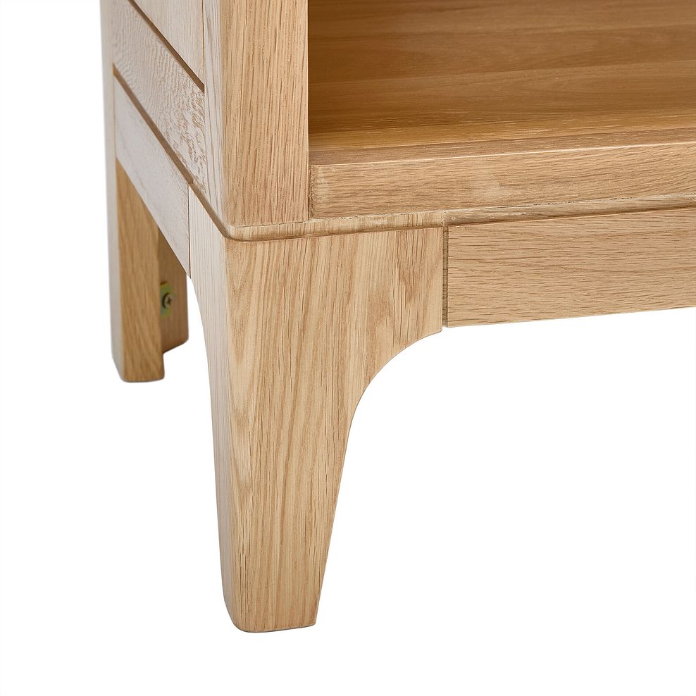 Durham Natural Oak Corner TV Unit 8