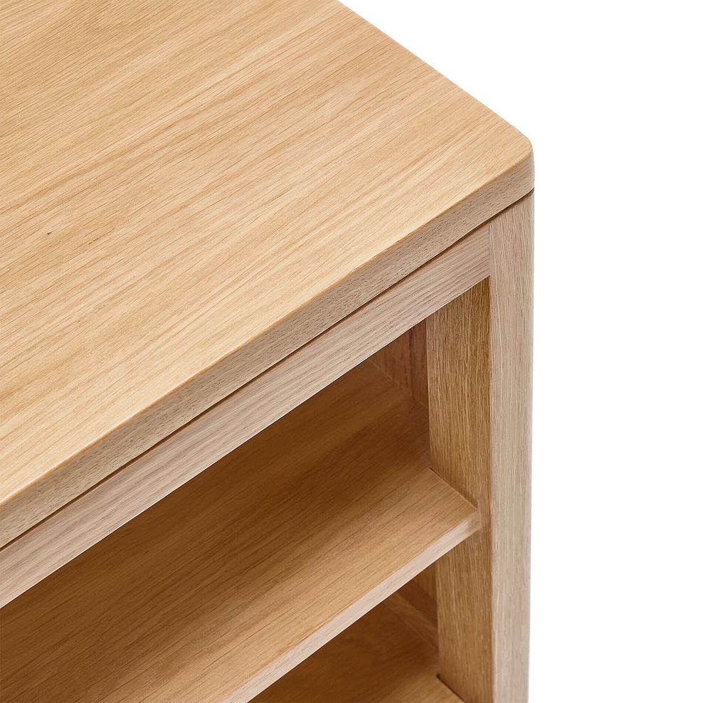 Durham Natural Oak Corner TV Unit 10