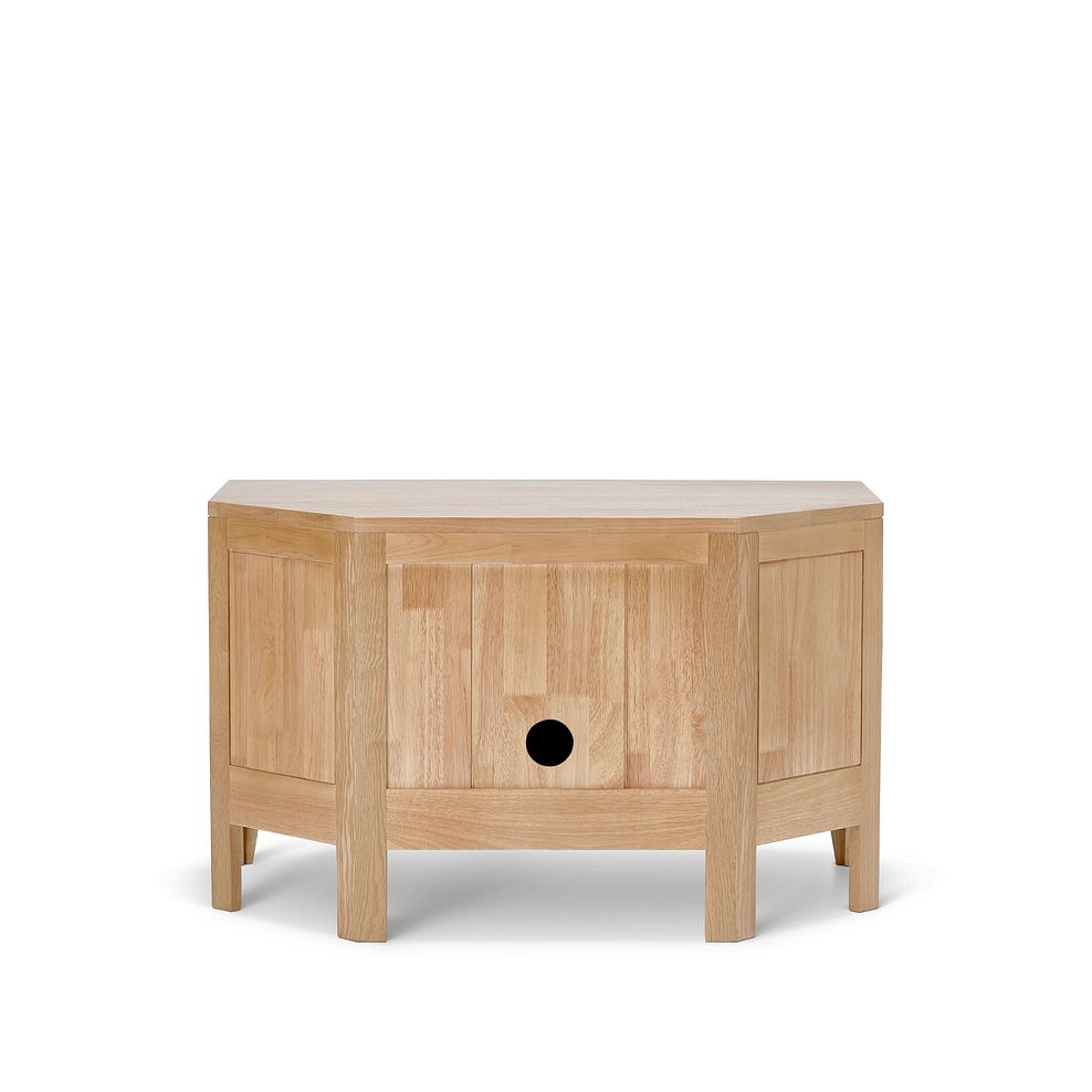 Durham Natural Oak Corner TV Unit 6