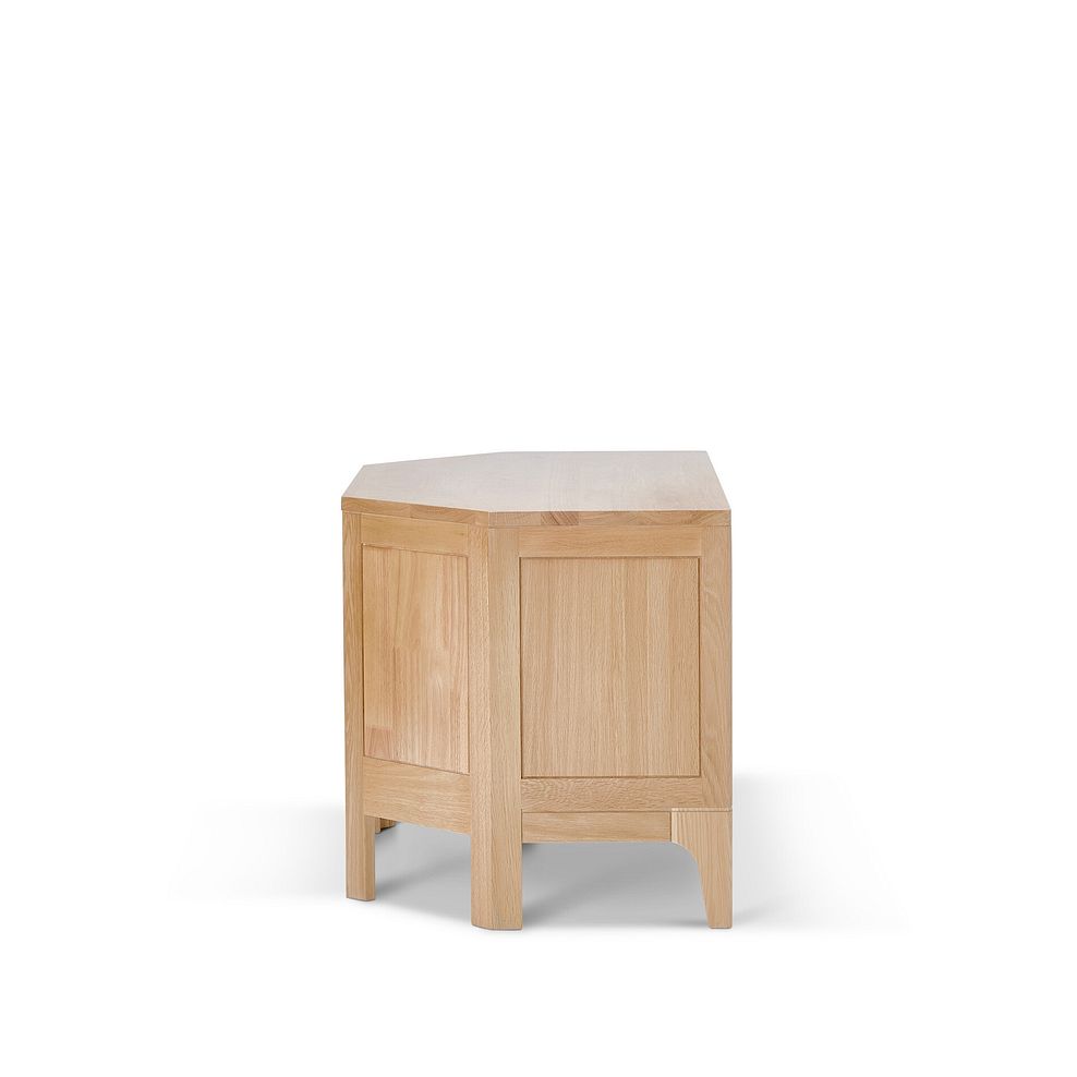 Durham Natural Oak Corner TV Unit 5