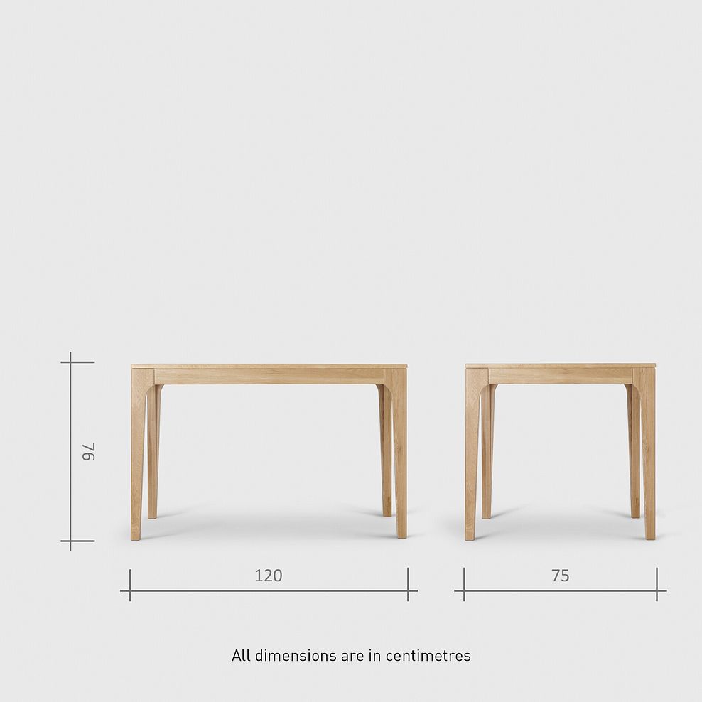 Durham Natural Oak Dining Table And 6 Scroll Backs in Conway Stone  6