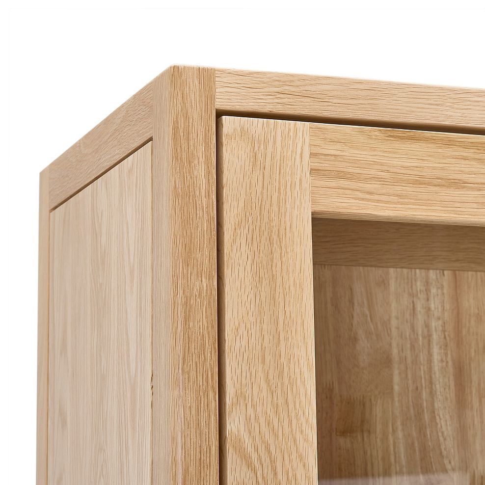 Durham Natural Oak Display Cabinet 9