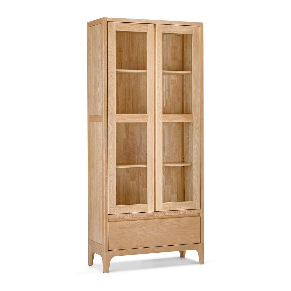 Durham Natural Oak Display Cabinet 3