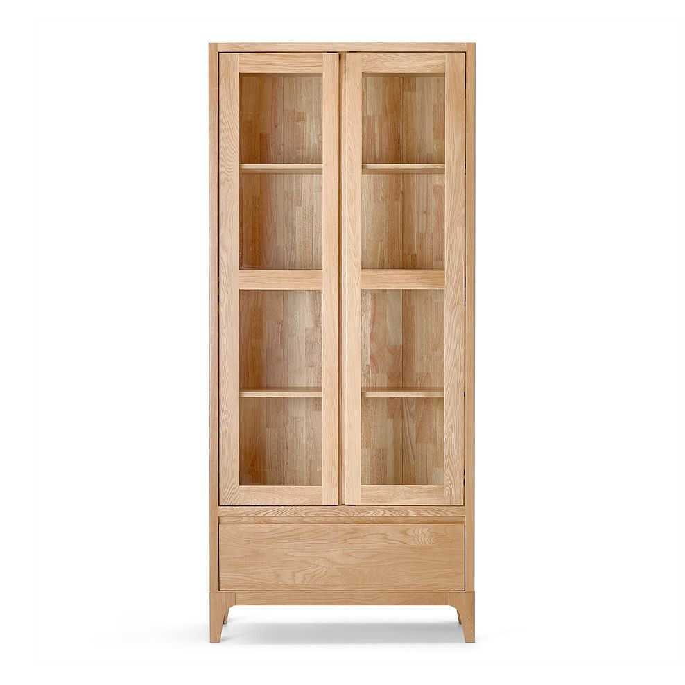Durham Natural Oak Display Cabinet 5