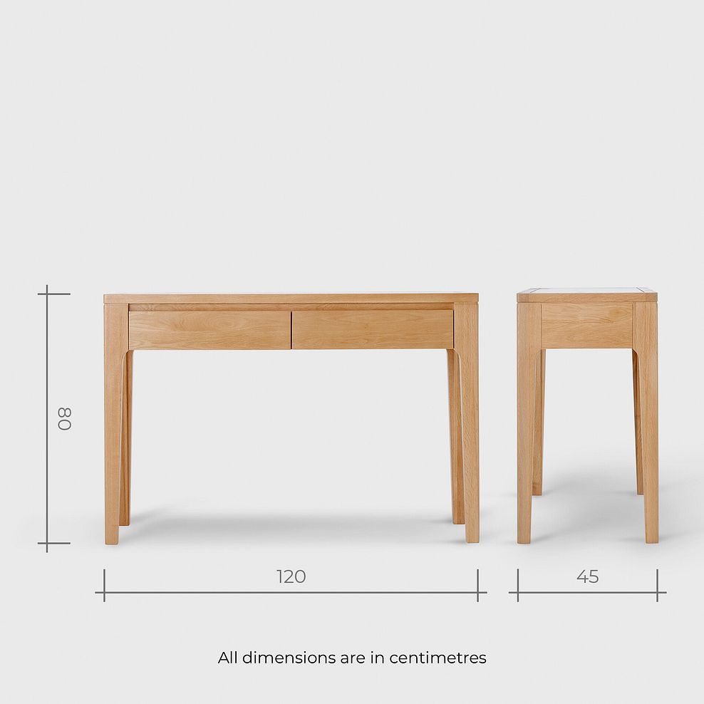 Durham Natural Oak Dressing Table 13