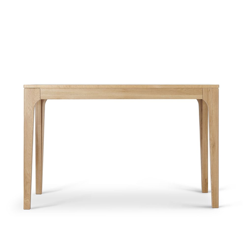 Durham Natural Oak Fixed Dining Table 120cm + 4 Kingham Natural Oak Spindle Chair 3
