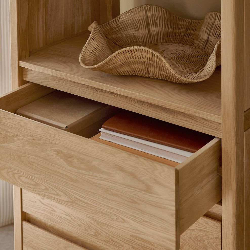 Durham Natural Oak Open Shelving Unit 3