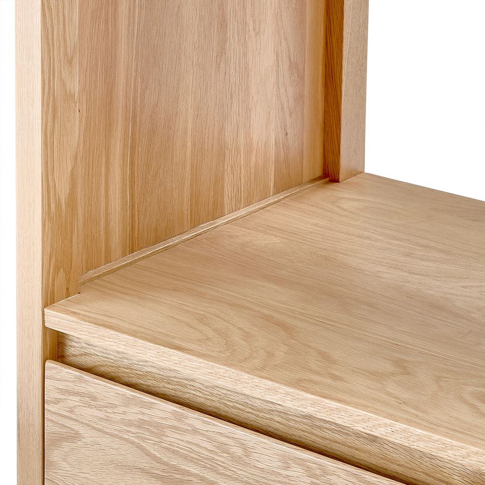 Durham Natural Oak Open Shelving Unit 10