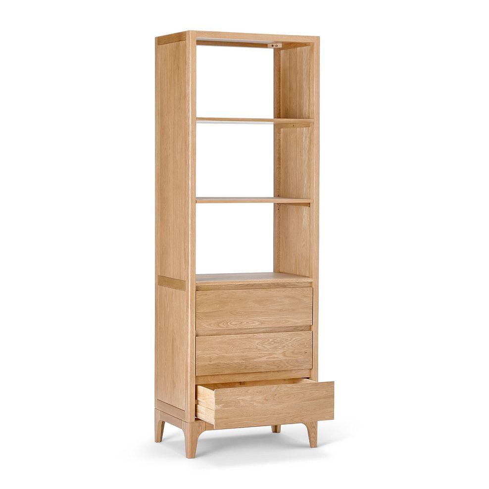 Durham Natural Oak Open Shelving Unit 5
