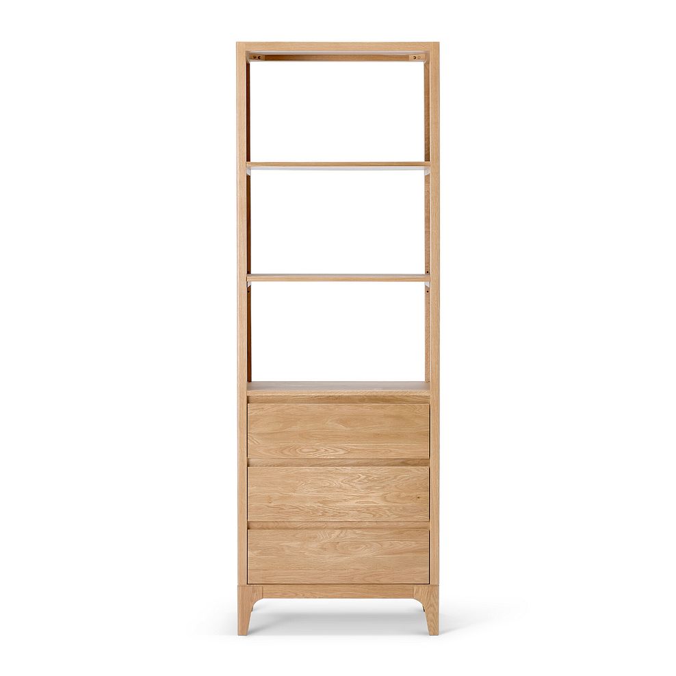Durham Natural Oak Open Shelving Unit 6