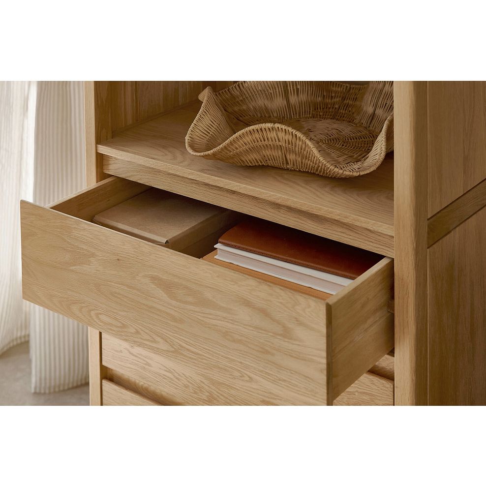 Durham Natural Oak Open Shelving Unit 3