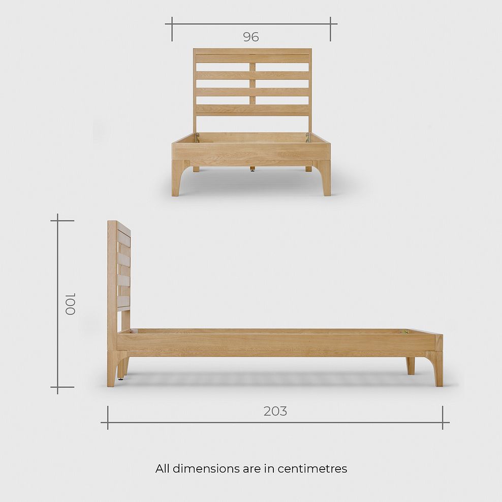 Durham Natural Oak Single Bed 12