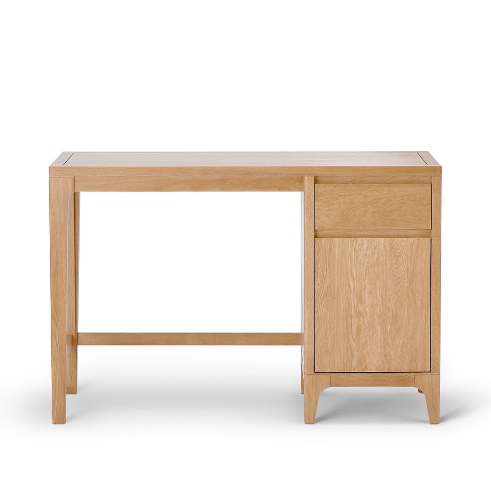 Durham Natural Oak Single Pedestal Desk 6