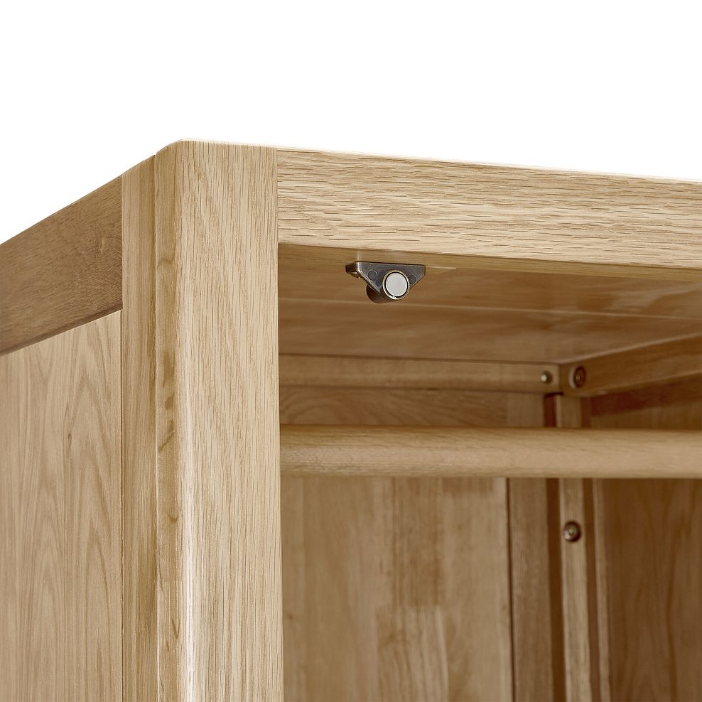 Durham Natural Oak Single Wardrobe 8