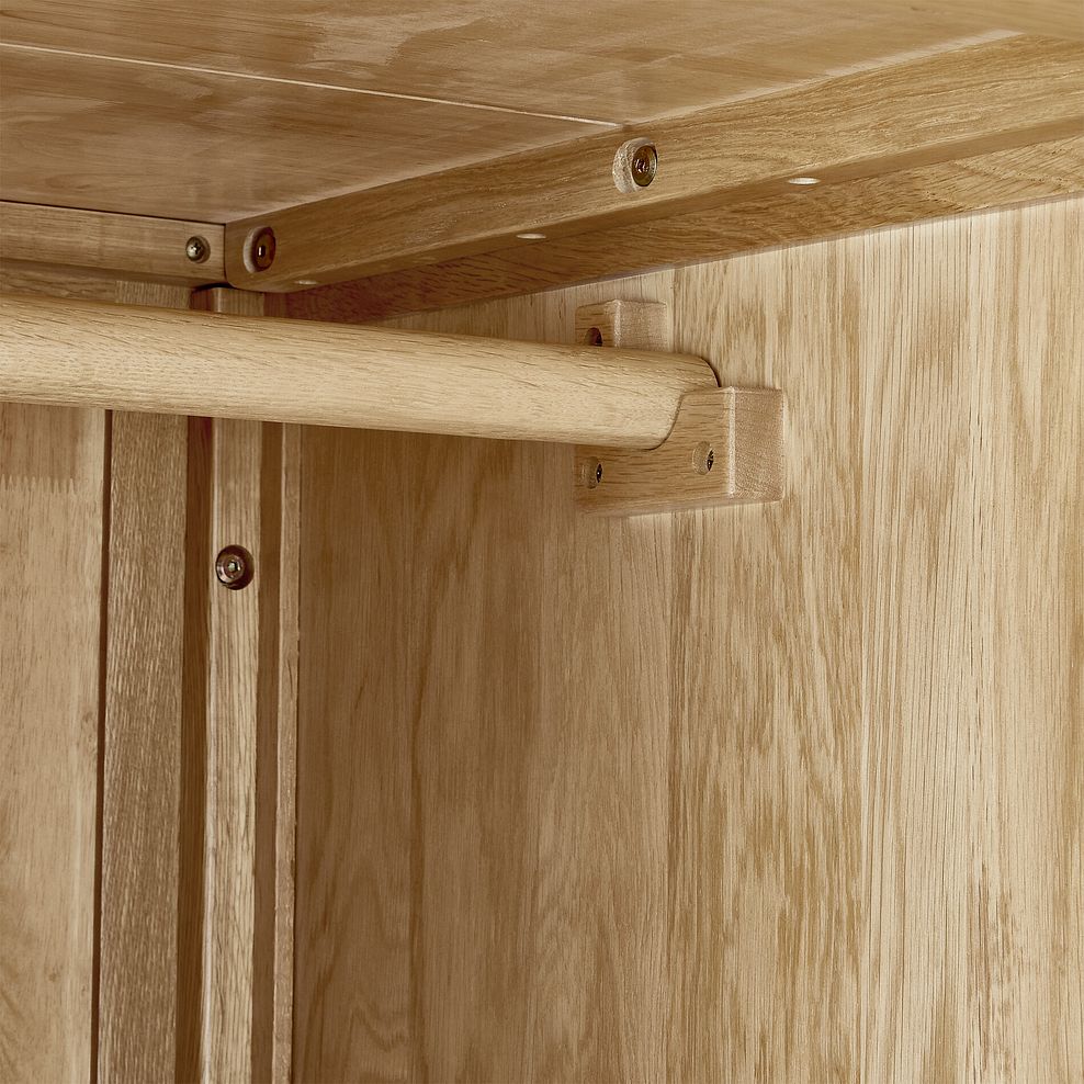 Durham Natural Oak Single Wardrobe 9