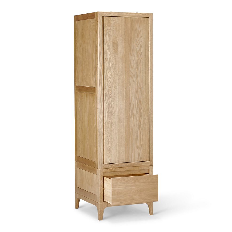 Durham Natural Oak Single Wardrobe 3