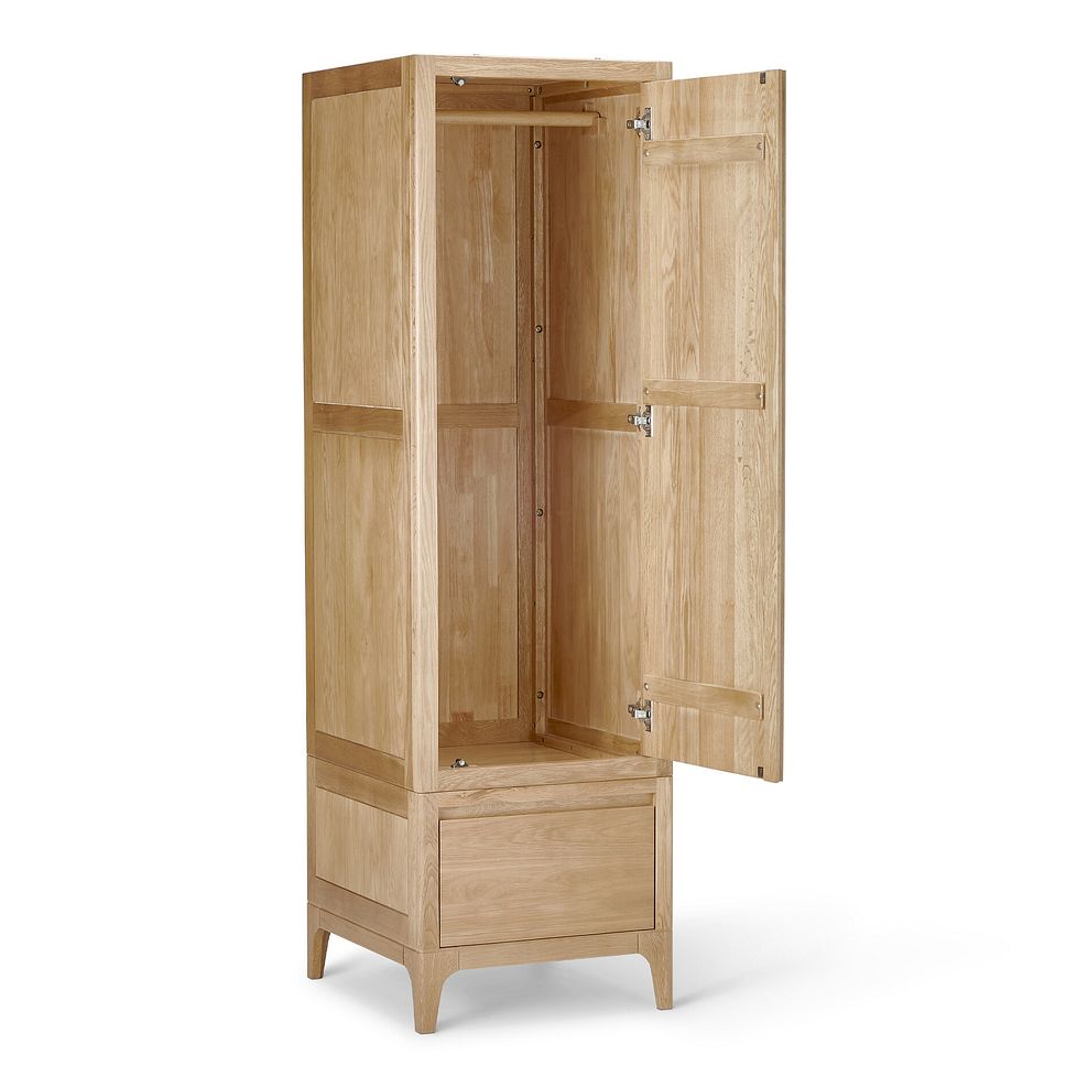 Durham Natural Oak Single Wardrobe 2