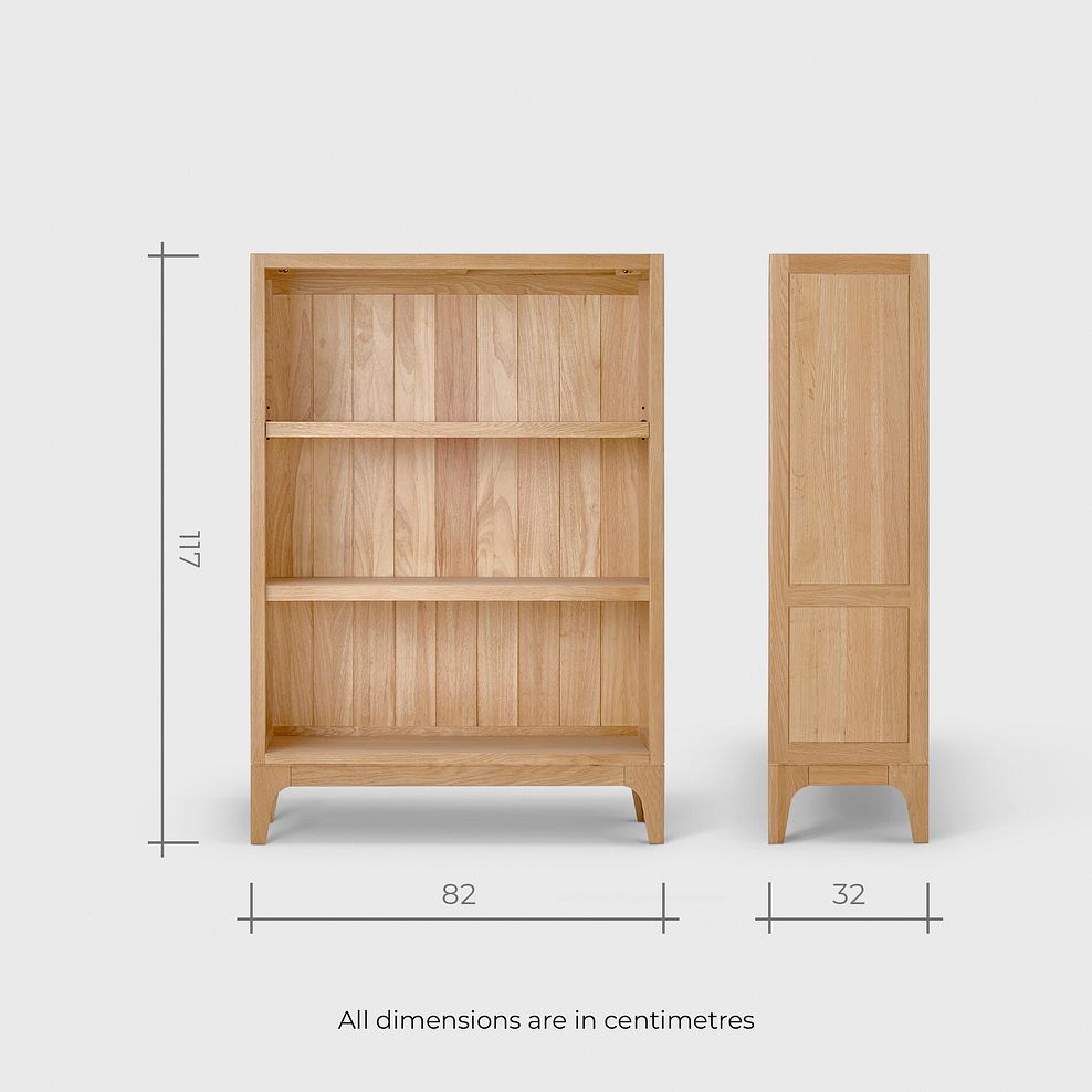 Durham Natural Oak Small Bookcase 9