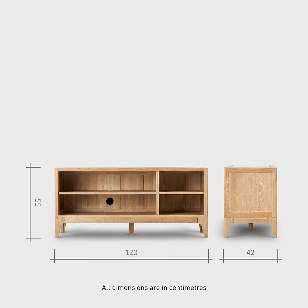 Durham Natural Oak TV Unit 8