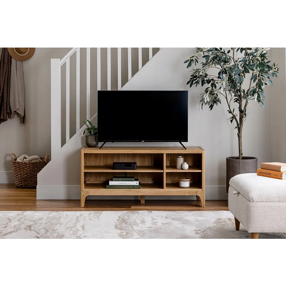 Durham Natural Oak TV Unit 1