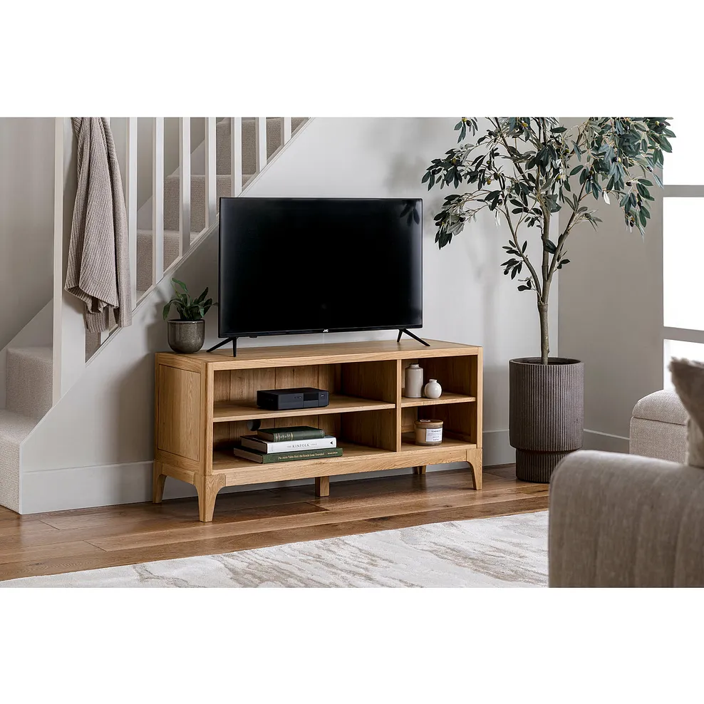 Durham Natural Oak TV Unit 2