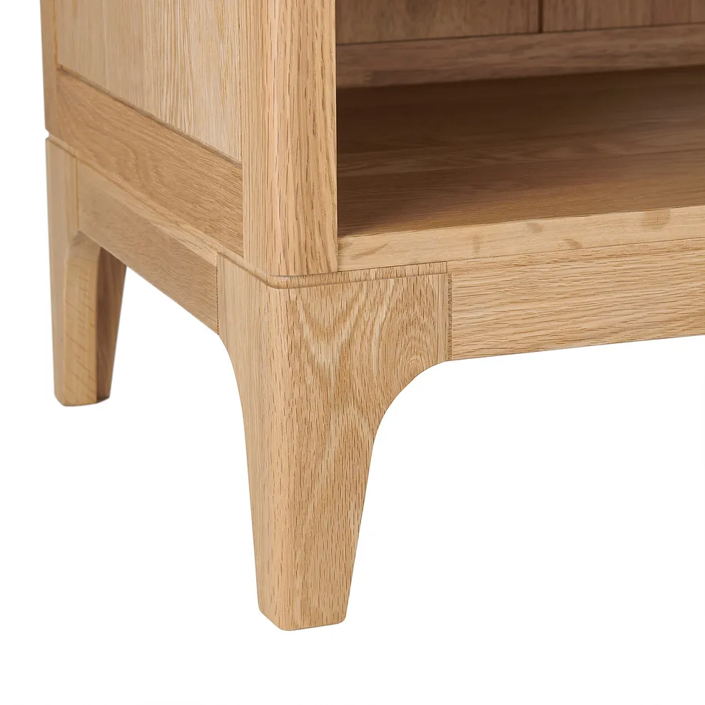 Durham Natural Oak TV Unit 7